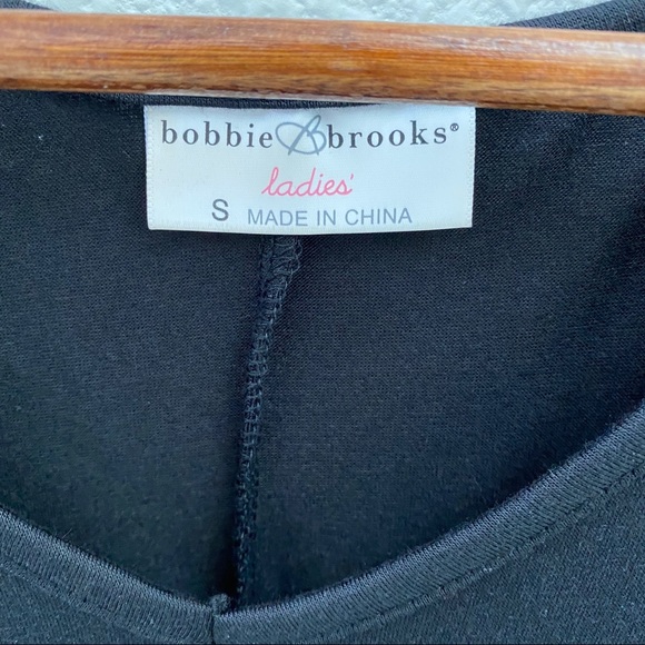 Bobbie Brooks black long sleeve midi dress small - Picture 3 of 3